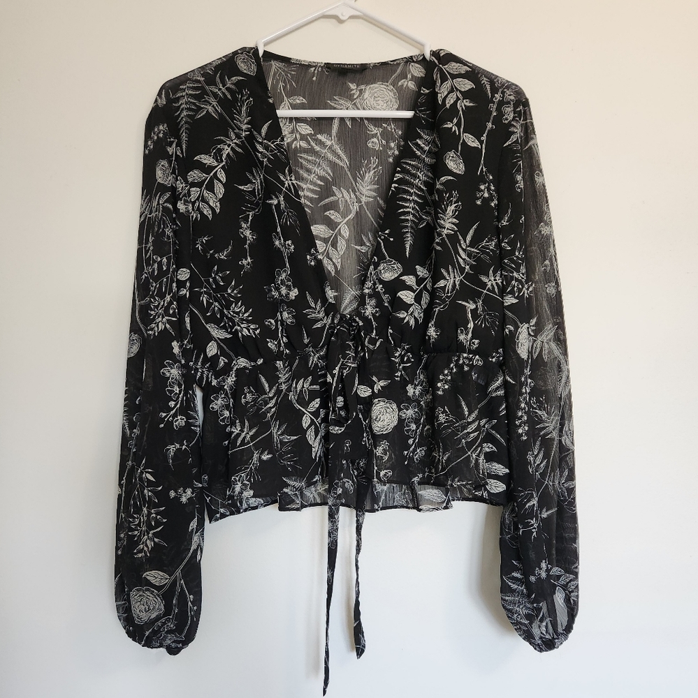 Dynamite Front Tie Blouse
